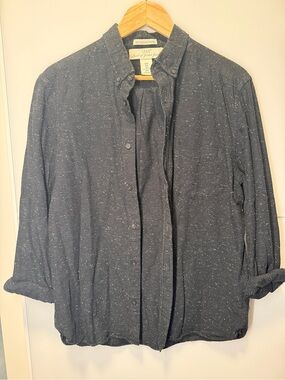 H&M L.O.G.G Cotton Speckled Button-Up Shirt